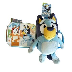 Bluey Bingo plushie backpack bag stuffed animal lunch bag travel school play set